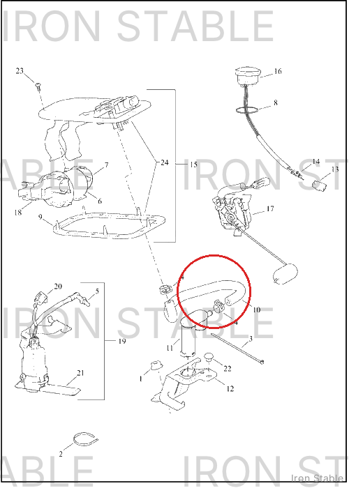 Harley-Davidson Tube, Rov-To-Top Plate