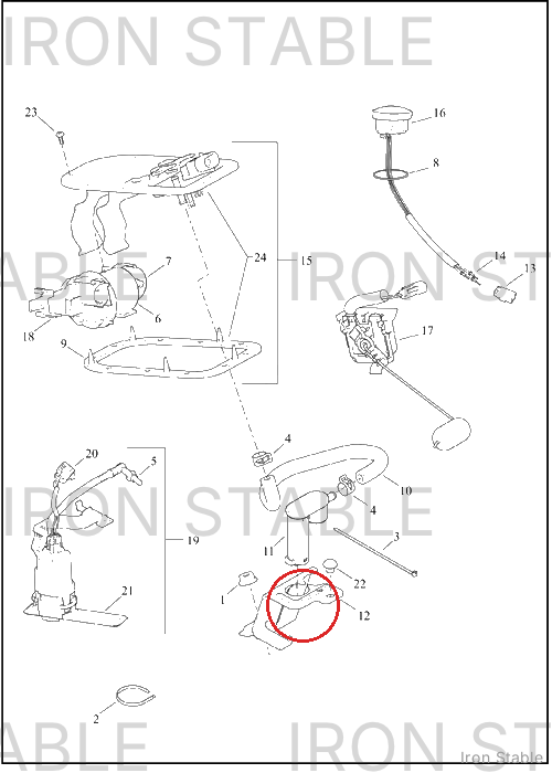 Harley-Davidson Fuel Misc Component, X