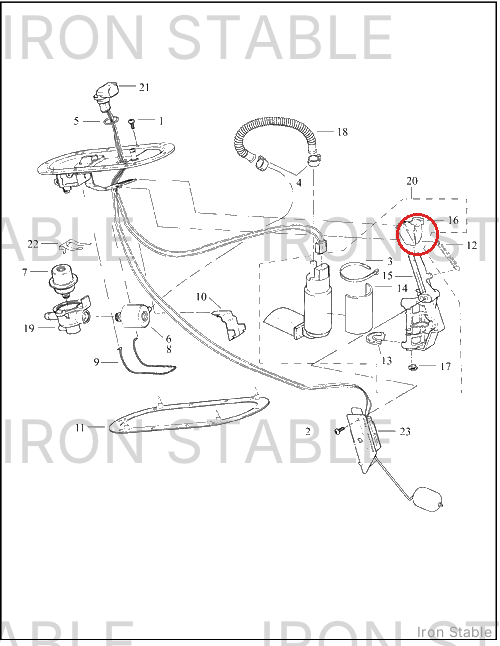 Harley-Davidson Fuel Pump Housing End Cap