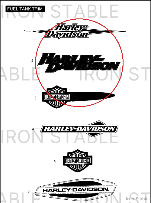 Harley-Davidson Medallion, Lh-F'tank