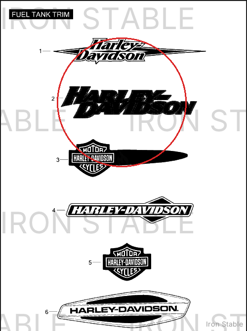 Harley-Davidson Medallion, Rh-F'tank