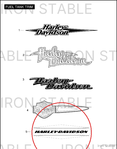 Harley-Davidson Medallion, Rh, F/Tank