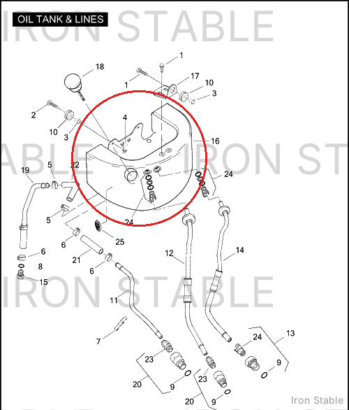 Harley-Davidson Oil Tank Assembly
