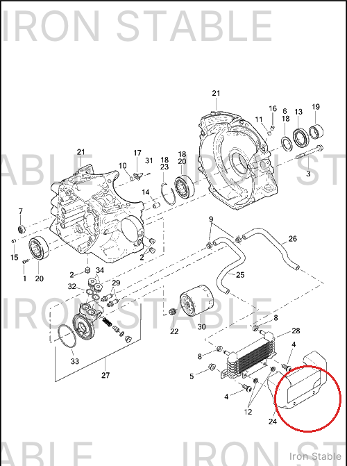 Harley-Davidson Cover, Oil Cooler