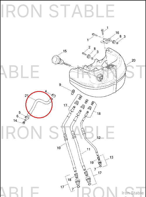 Harley-Davidson Hose, Oil Drain, Braided