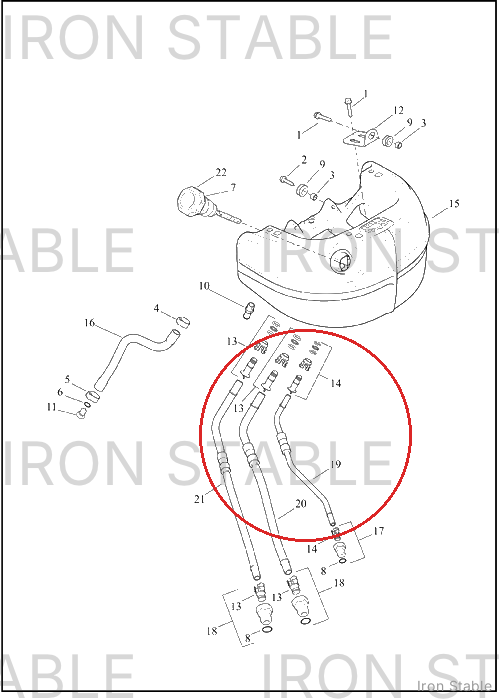Harley-Davidson Oil Line, X