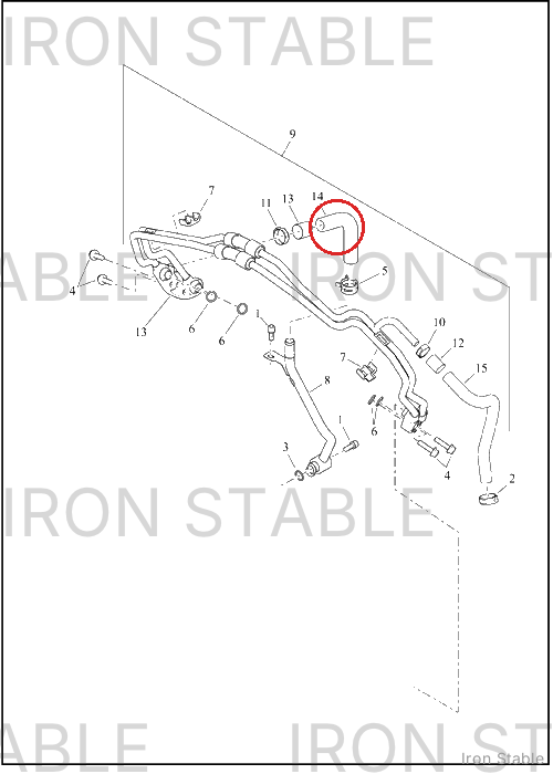 Harley-Davidson Oil Line, Hose, Drain