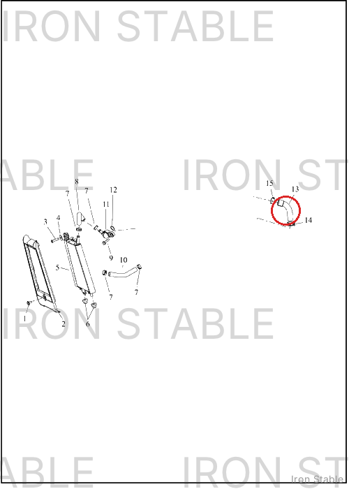 Harley-Davidson Oil Line, Rear Head Outlet