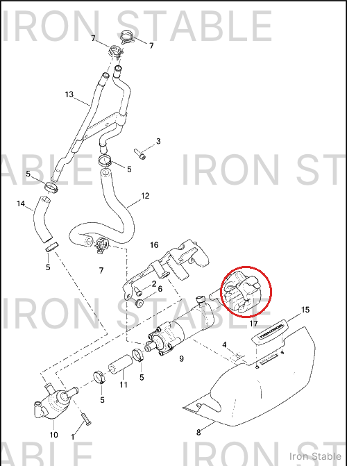 Harley-Davidson Isolator, Coolant Pump