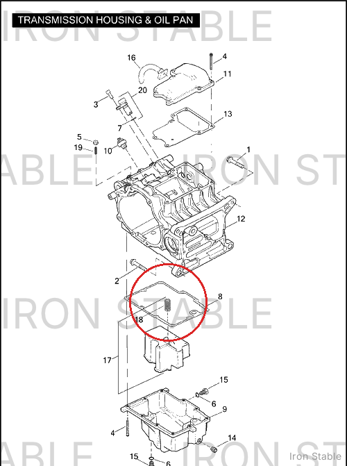 Harley-Davidson Baffle, Oil Sys, X