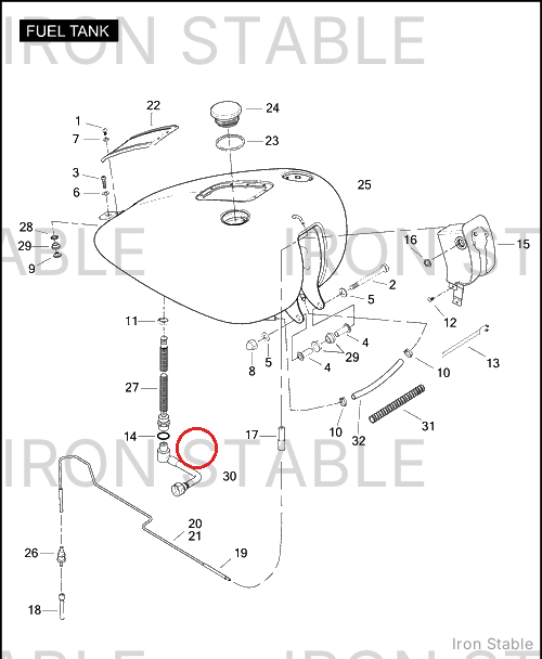 Harley-Davidson Fuelline, Tank-To-Intake