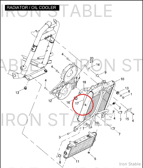Harley-Davidson Hose Assembly, Oil Cooler