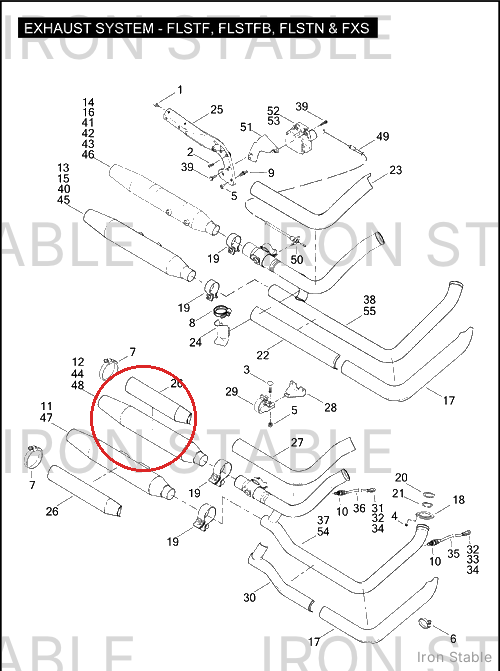 Harley-Davidson Muffler, Rr, Chrome, Catalyst