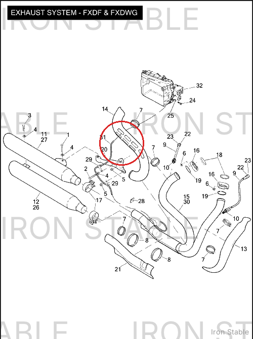 Harley-Davidson Heatshield Assembly, Rr, Exhaust, Chrome
