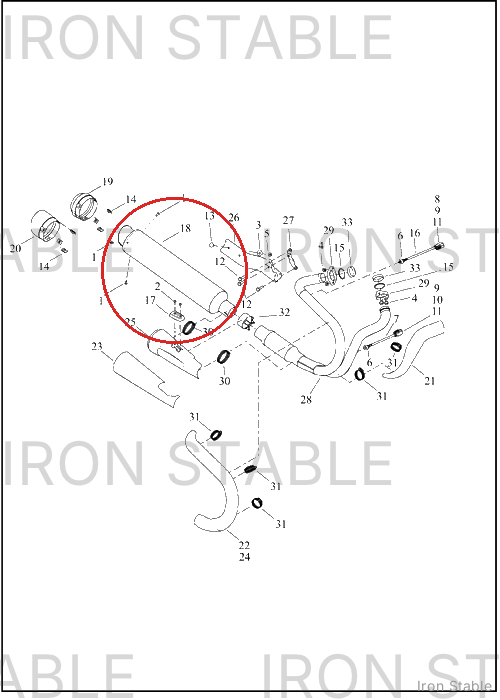 Harley-Davidson Muffler, Assembly