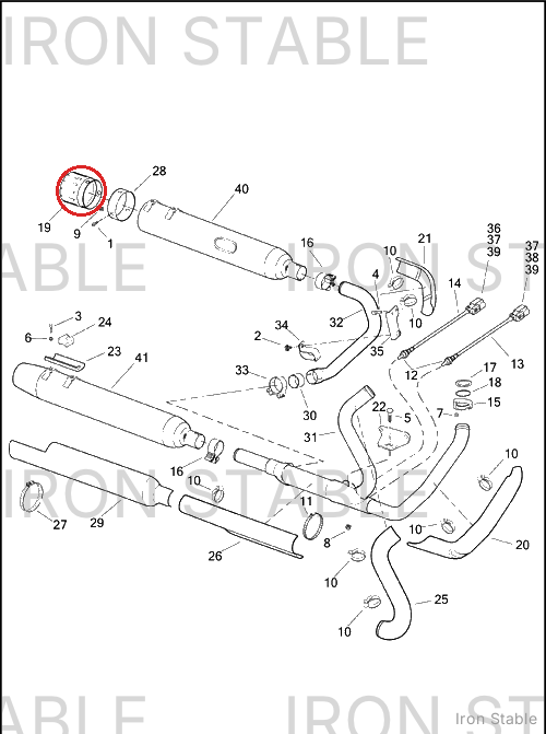Harley-Davidson End Cap, Muffler, Chrome