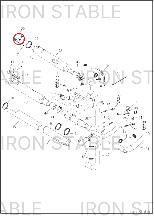Harley-Davidson Endcap, Muf, Assembly, Chrome