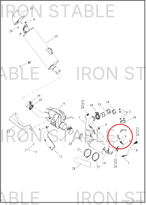 Harley-Davidson Endcap, Muf, Stainless
