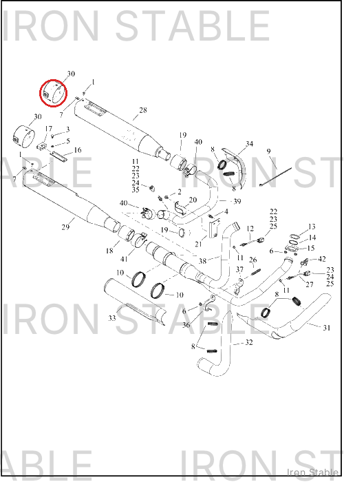 Harley-Davidson Endcap, Muf, Assembly, Chrome