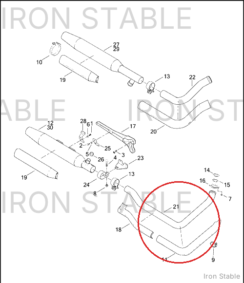Harley-Davidson Shield Assembly, Front, Shotgun H&L, Chr