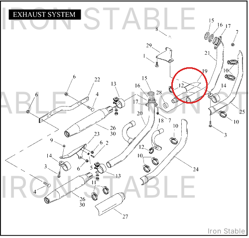 Harley-Davidson Weldment, X-Over Shield Assembly, Front