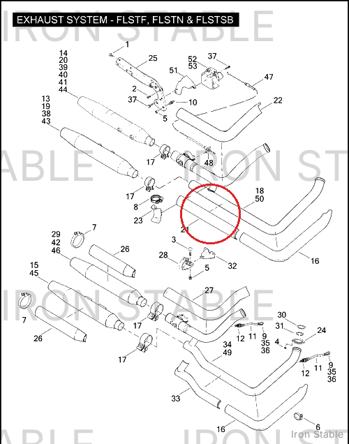 Harley-Davidson Exhaust-Shield Rh/Rr