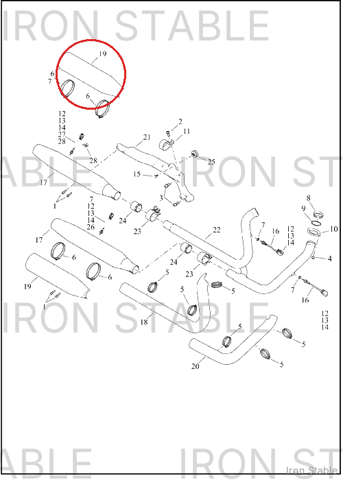 Harley-Davidson Shield, Exhaust, Muffler