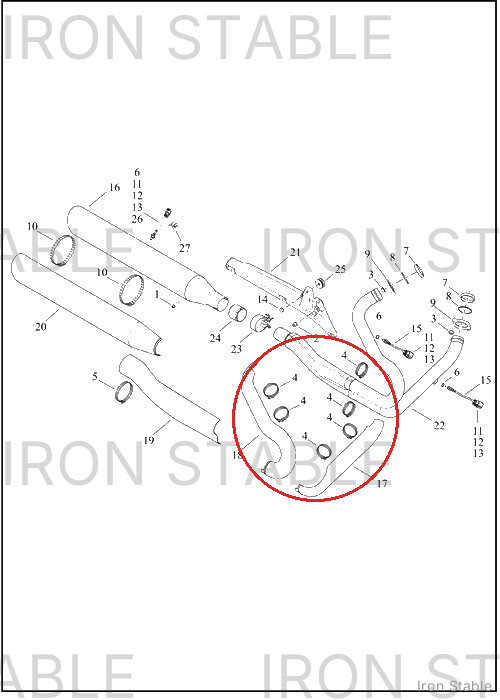 Harley-Davidson Sub-Assembly, Exhaust Shld, Front