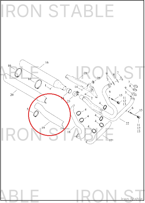Harley-Davidson Sub-Assembly, Exhaust Shld, Mid, Chrome