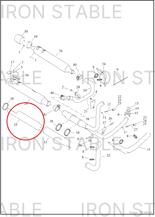 Harley-Davidson Shield, Exhaust, Muf, Lh, Blk Onyx