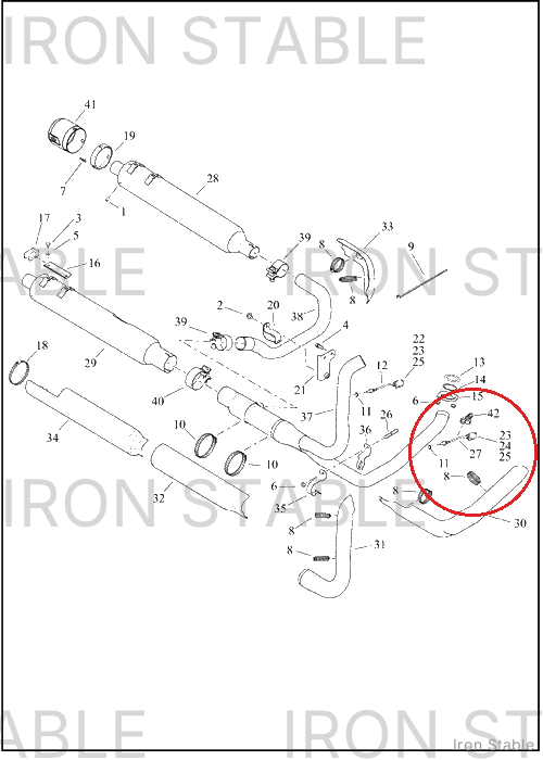 Harley-Davidson Shield, Exhaust, Fr Pipe, Sschrm