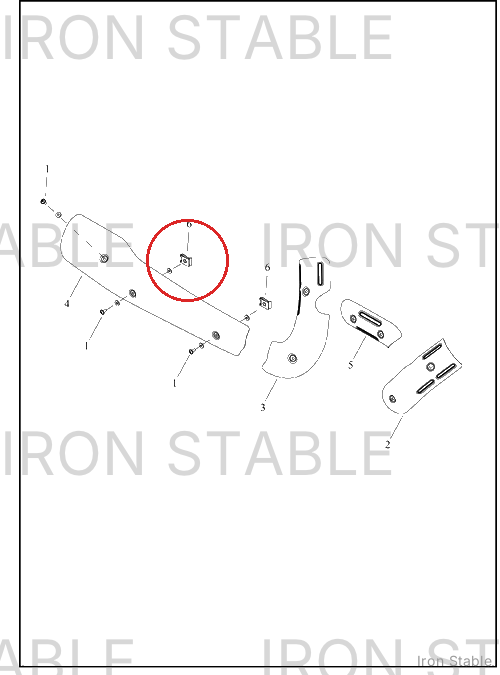 Harley-Davidson Clip, Exhaust Shld Mt, 131rr