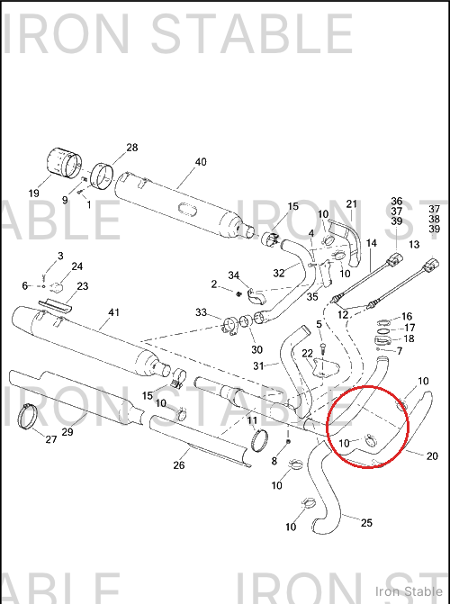 Harley-Davidson Heatshield, Rh, Front, Lower