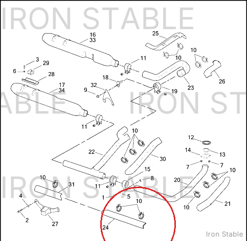 Harley-Davidson Heatshield, Rh/Front/Lower, Chrome