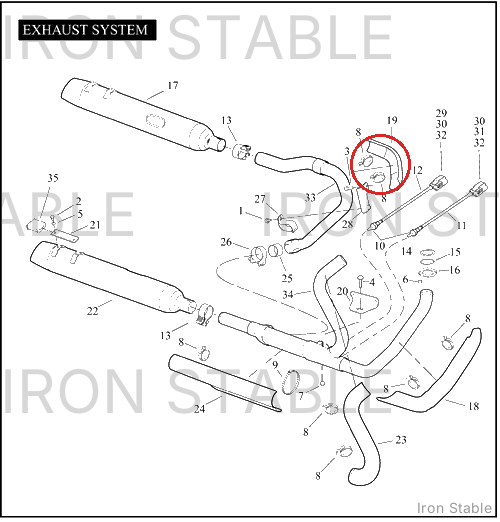 Harley-Davidson Heatshield Assembly, Lh/Rr, Chrome