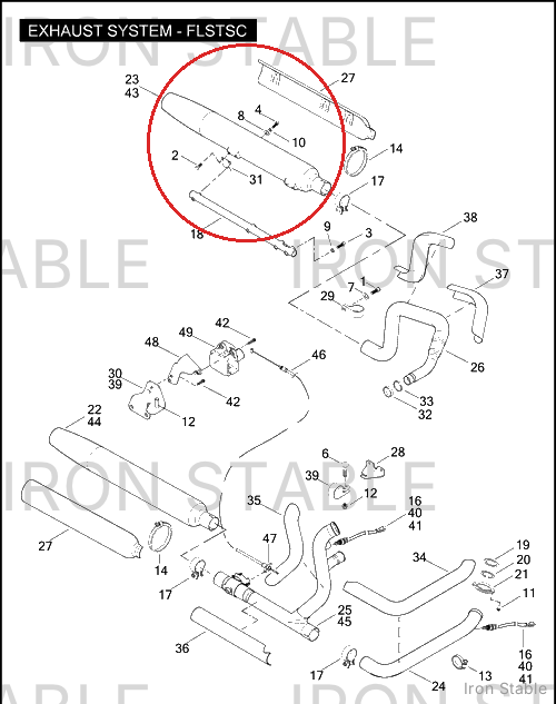Harley-Davidson Muffler Assembly, Lh, Chrome, Dom