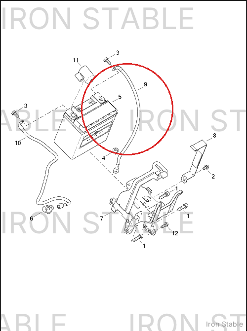 Harley-Davidson Battery Cable, Negative