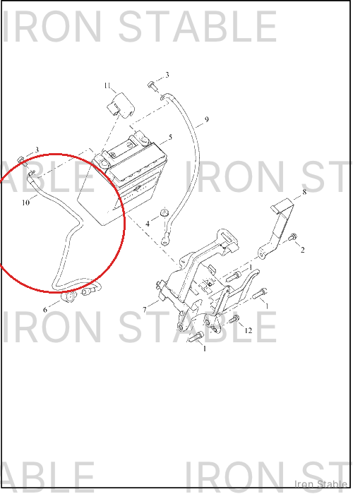 Harley-Davidson Battery Cable Assembly Pos To Star