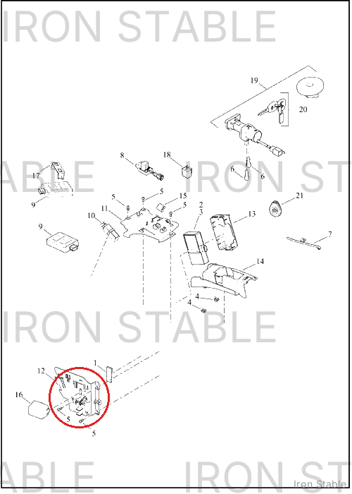 Harley-Davidson Support, Elec Comp, Battery Pan