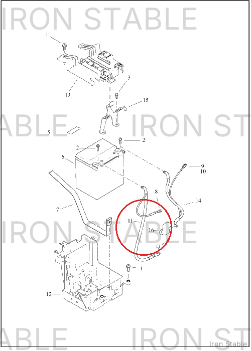 Harley-Davidson Cable, Neg Battery-To-Eng