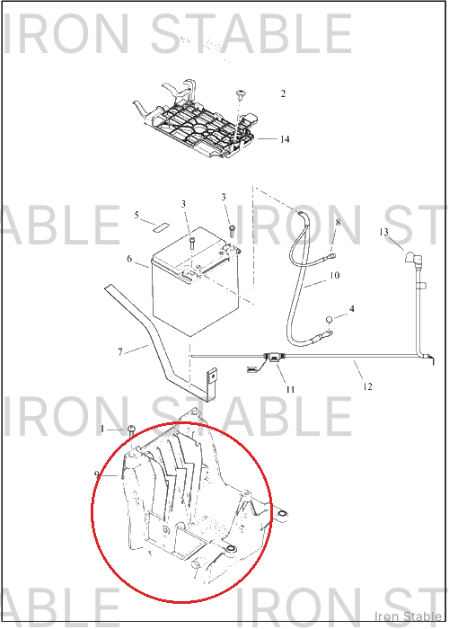 Harley-Davidson Pan, Bat, Assembly