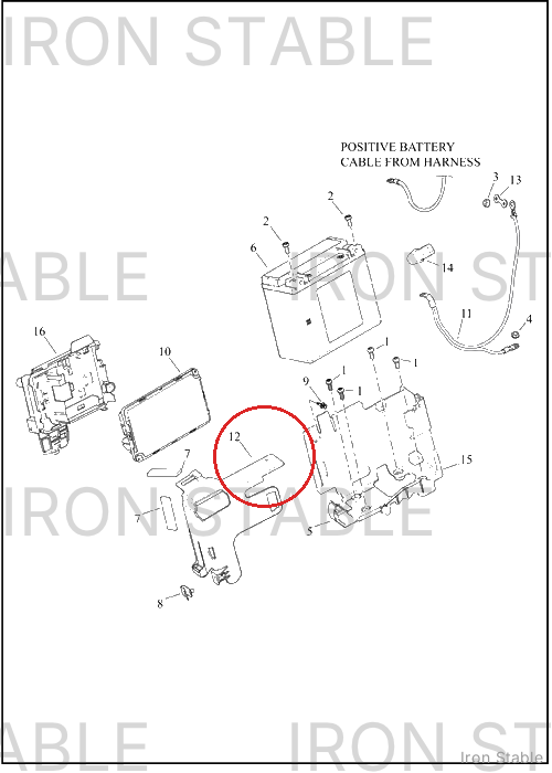 Harley-Davidson Strap, Bat, Rigid Bolt On