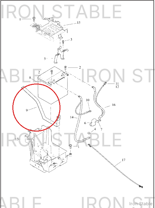 Harley-Davidson Strap, Battery Removal