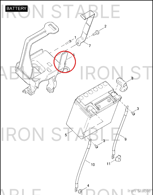 Harley-Davidson Battery Tray