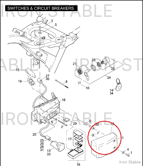 Harley-Davidson Cover, Elec-Panel