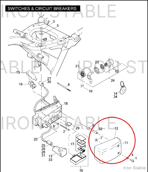 Harley-Davidson Cover, Elec-Panel