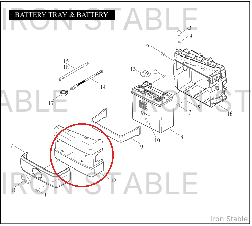 Harley-Davidson Battery Cover, Chrome