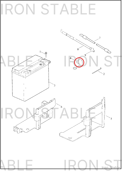 Harley-Davidson Cover, Pos Battery Terminal