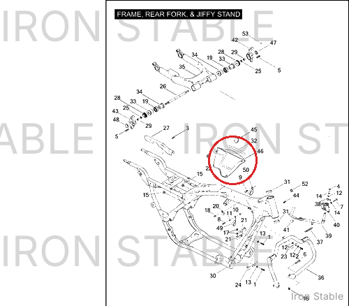 Harley-Davidson Sidecover Assembly, Lh