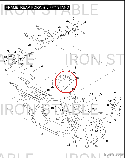 Harley-Davidson Sidecover Assembly, Rh